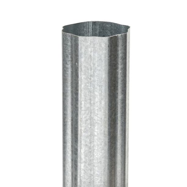 Berger Round Corrugated Galvanized Downspout 6" 26ga