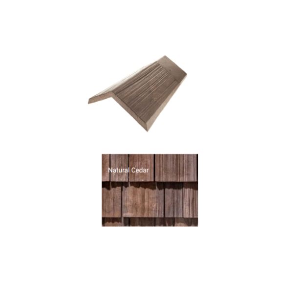 Brava Cedar Shake Solid Shake 14" X 5.375" X 6" Standard 120 Degree Natural Cedar 10/bundle