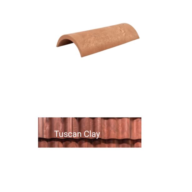Brava Spanish Barrel Hip and Rake 17.5" X 8.25" X 9" Tuscan Clay 5/bundle