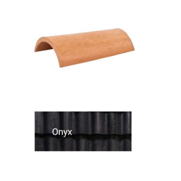 Brava Spanish Barrel Top Ridge 17" X 10" - 10.375" Onyx 5/bundle