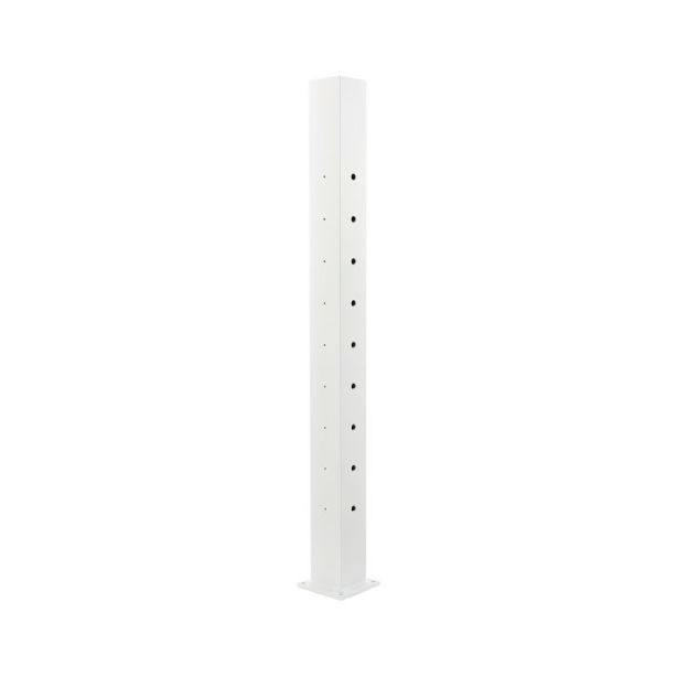 AFCO 175 Series 3"x38" Pre-drilled Cable Corner Post White