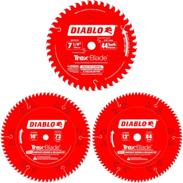 Diablo Trex Composite Decking Cellular PVC Blade