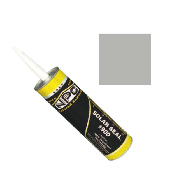 NPC 900 Solar Seal Caulk 19oz Pro Size Pewter Satin Grey 9119 9/case