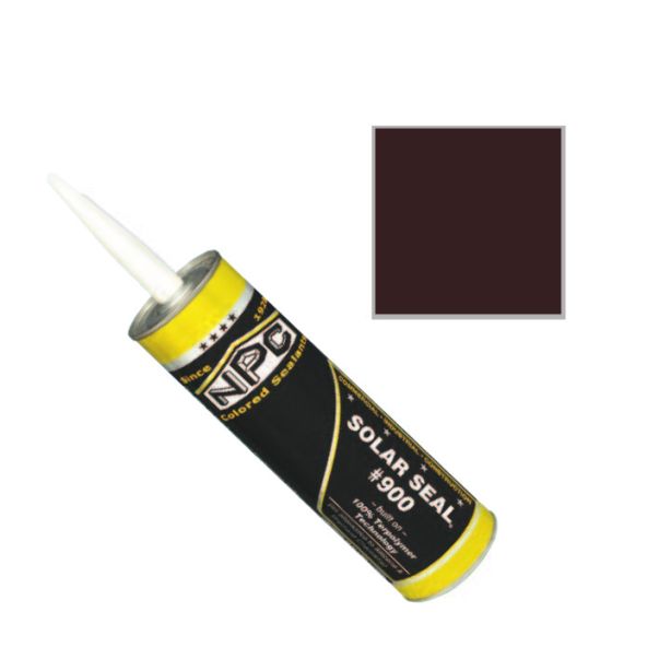 NPC 900 Solar Seal Caulk 19oz Pro Size Tudor Brown 9046 9/case
