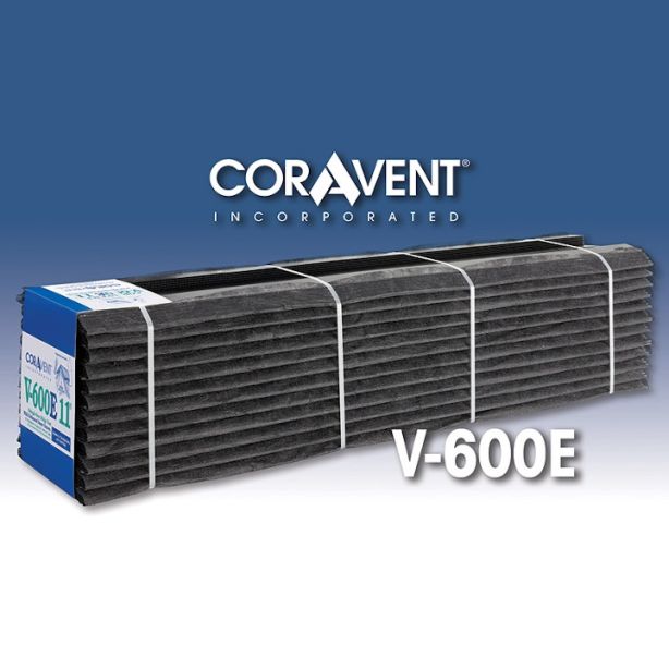 Cor-A-Vent V-600-11E Enhanced Ridge Vent 1"x11"x4' 12ct Coravent