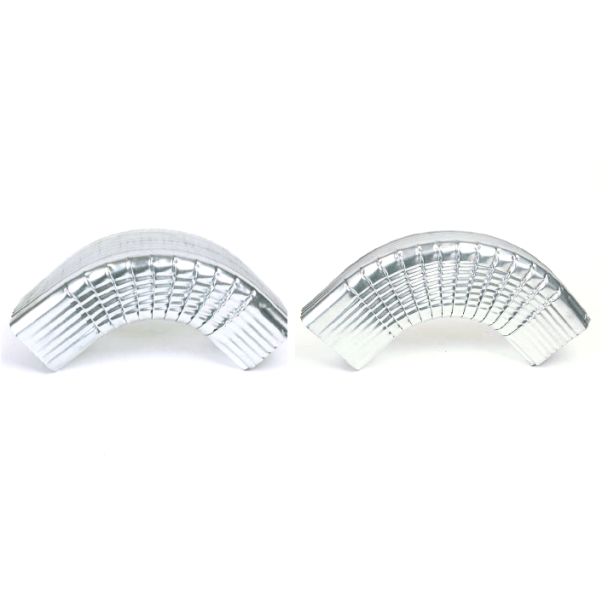 Berger Square Corrugated Elbow 90 Degrees Galvanized 4"x5"