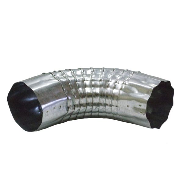 Berger Round Corrugated Elbow 90 Degrees Galvanized 5"