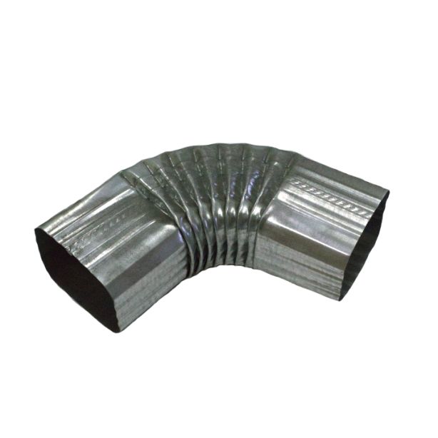Berger Square Corrugated Elbow B-Bend 75 Degrees Galvanized 2"x3"
