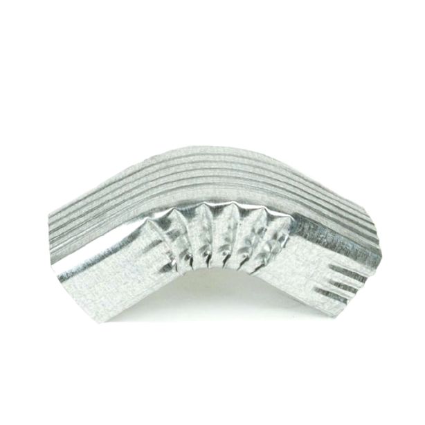 Berger Square Corrugated Elbow A-Bend 75 Degrees Galvanized 3"x4"