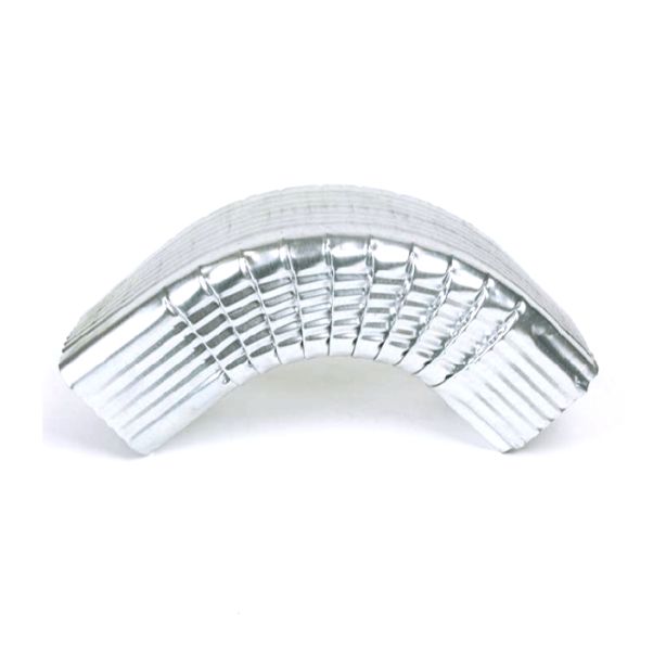 Berger Square Corrugated Elbow A-Bend 90 Degrees Galvanized 4"x5"