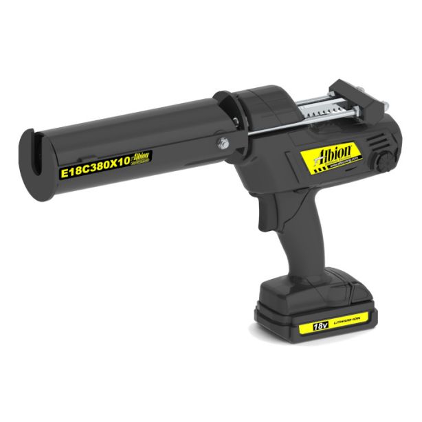 Albion E18C380X10 Cordless Co-Axial Cartridge Caulk Gun 18v