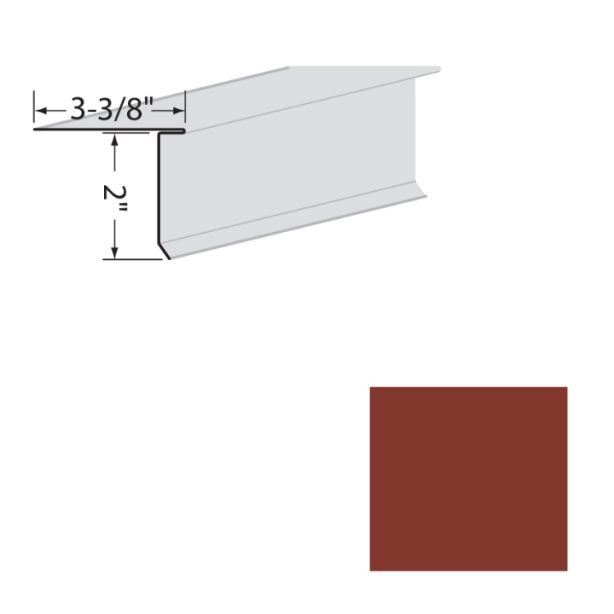 EDCO 1721-227 Eave Starter Solid 10' Classic Red 10/carton