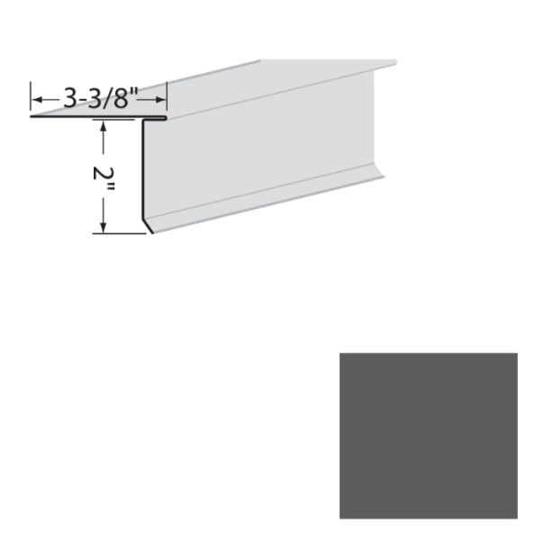 EDCO 1721-228 Eave Starter Solid 10' Charcoal grey 10/carton