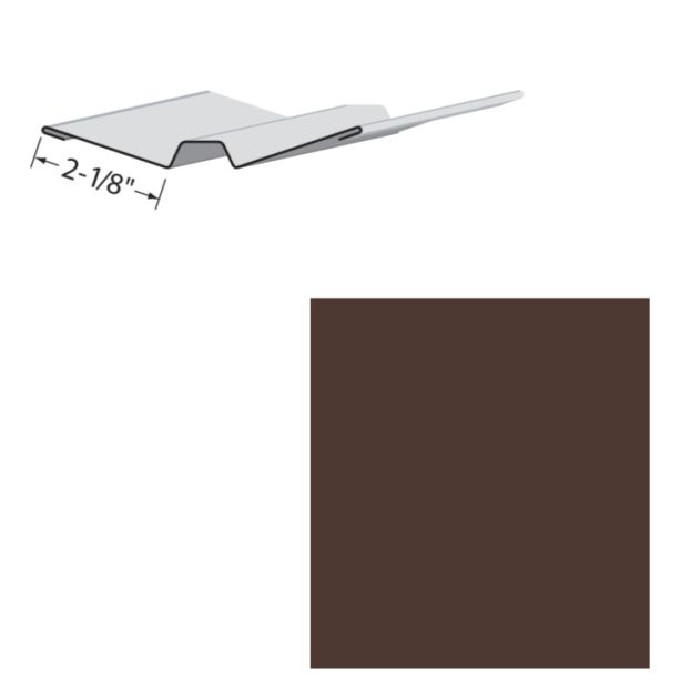 EDCO 1734-539 Valley Cap Solid 10' Chestnut Brown 5/carton