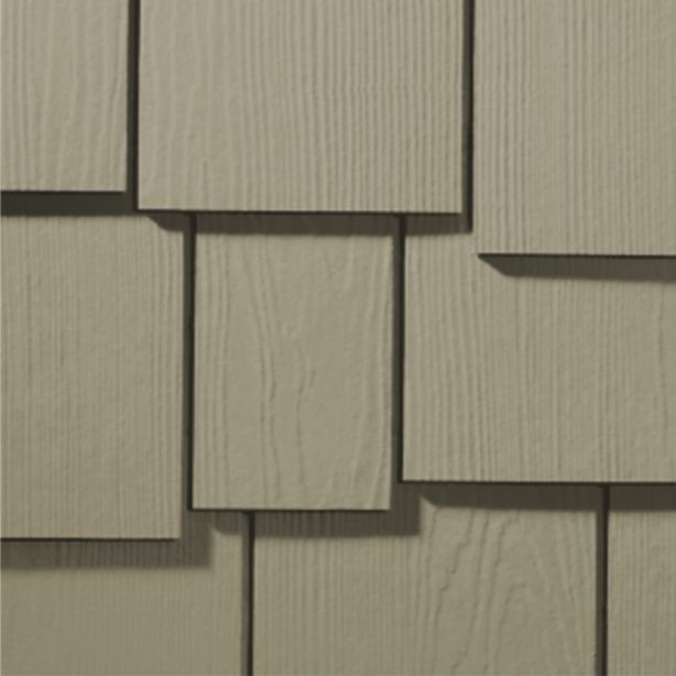 James Hardie Shingle Fiber Cement Staggered Siding 15.25"x48" Monterey Taupe 1pc