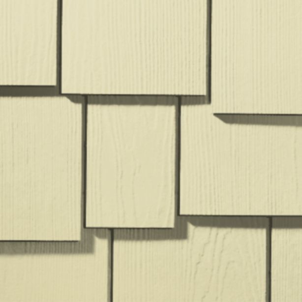 James Hardie Shingle Fiber Cement Staggered Siding 15.25"x48" Navajo Beige 1pc