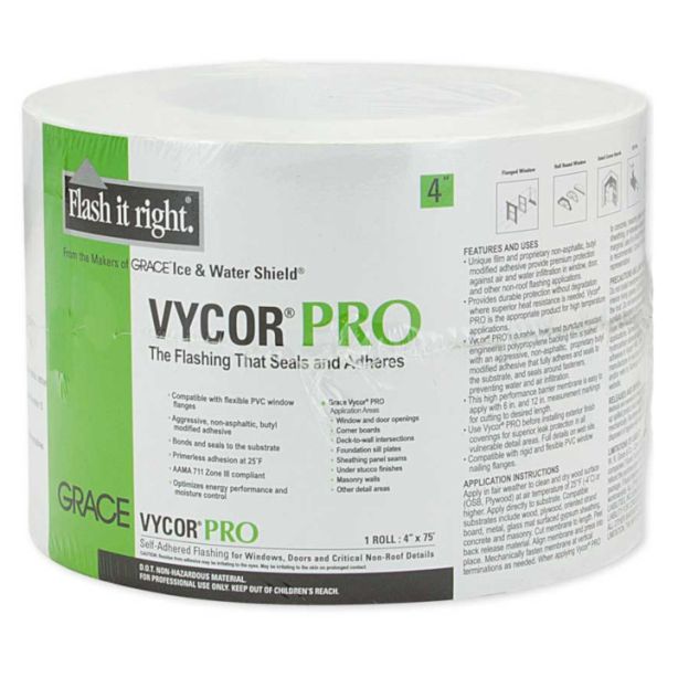 GCP Grace Vycor PRO Flashing Tape 4"x75'