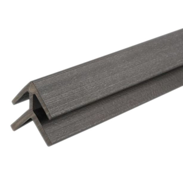 NewTechWood US46-8-CH All Weather System Composite Siding Outside Corner Post 2.31"x2.31"x8' Hawaiian Charcoal 1pc