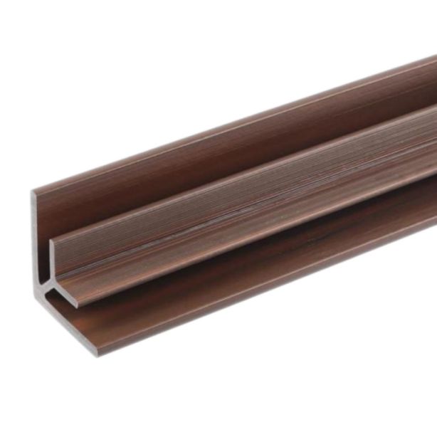 NewTechWood US47-8-IP All Weather System Composite Siding Inside Corner Post 2.8"x2.8"x8' Brazilian Ipe 1pc