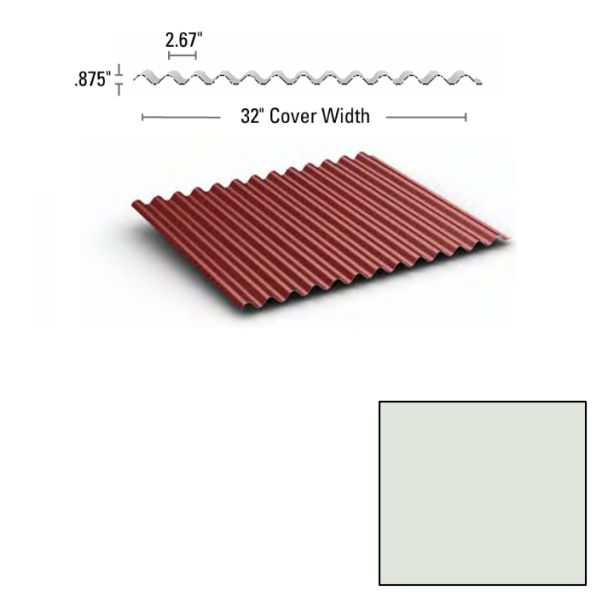 Multi Cor Panel 24ga 32"x120" Bone White