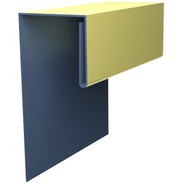 Tamlyn JMF128 XtremeColor Flashing 1/2"  J-Mold 1/2"x1/2"x1-1/2"x8' Primed EA