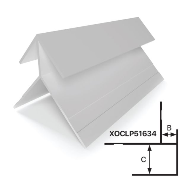 Tamlyn XOCLP51634 XtremeTrim Transition LowProfile Outside Corner 5/16" & 3/4"x10'