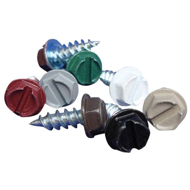 US Aluminum 8VGBG Painted Zip Screws Victorian Gray #8x1/2