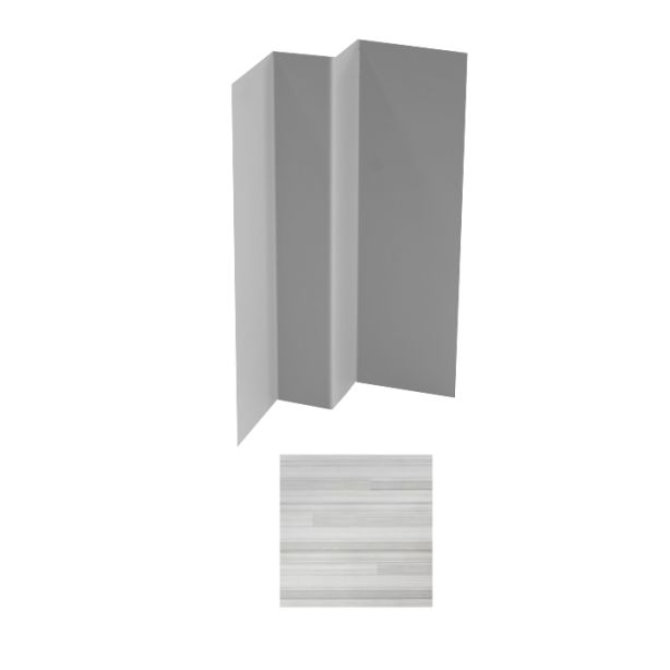 Vesta Steel Siding Inside Corner Block HD3 Woodgrain Sand Dollar 10'