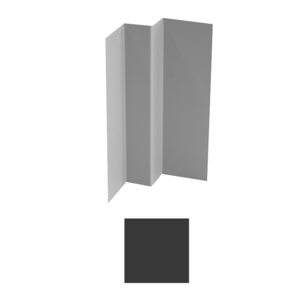 Vesta Steel Siding Inside Corner Block Solid Ironstone 10'