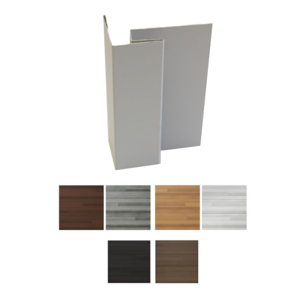Vesta Steel Siding Outside Corner Post HD3 Woodgrain 10'