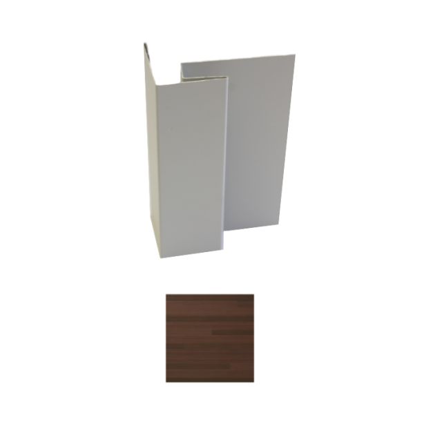 Vesta Steel Siding Outside Corner Post HD3 Woodgrain Autumn Thistle 10'