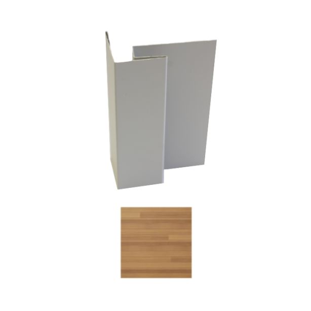 Vesta Steel Siding Outside Corner Post HD3 Woodgrain Gilded Grain 10'