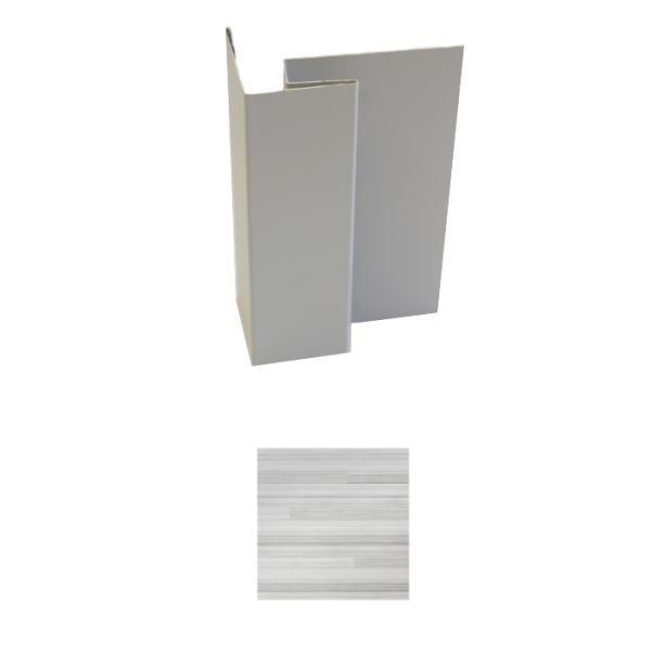 Vesta Steel Siding Outside Corner Post HD3 Woodgrain Sand Dollar 10'