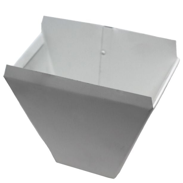 RAINDROP WMHB6K Wide Mouth Outlet for 6" K Gutters 3.75"x6.25" White