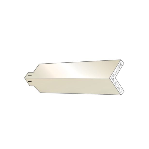 Quality Aluminum POCSM Outside Corner Cap Smooth 8" White