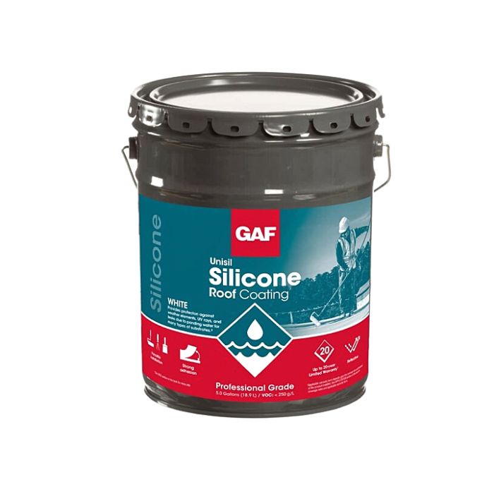 GAF Unisil Silicone Roof Coating 5g White