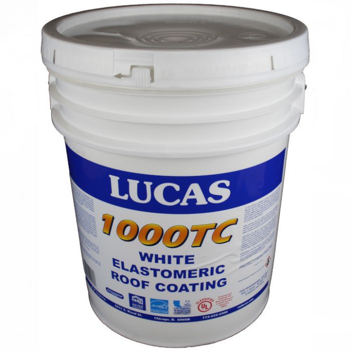 Lucas 1000TC Elastomeric Top Coating 5 Gallon White