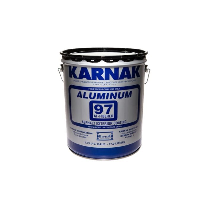 Karnak Fibered Aluminum Roof Coating Karnak 97 Fibered Aluminum Roof Coating 5 Gallon