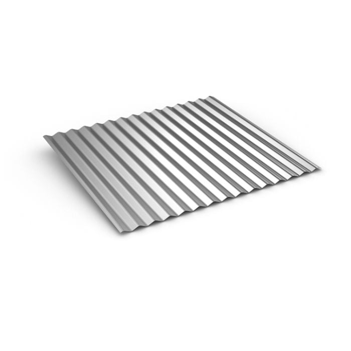 McElroy MCor Corrugated Metal Panel Galvalume Finish 26ga 3'x10'
