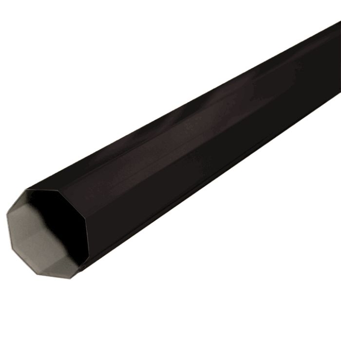 Lakefront Sheet Metal Downspout Round 12 Sided Kynar 6"x10' Dark Bronze