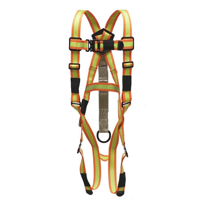 X-Large Hi-Vis Super Anchor Safety P-6008-HX Pro-Series Full Body Harness E-4 Energy Absorber 