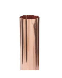 Berger Round Corrugated Copper Downspout 3" 16oz