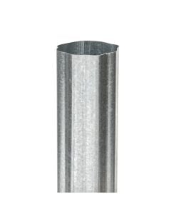 Berger Round Corrugated Downspout Galvanized 5" 26ga