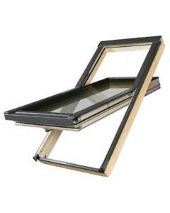 FAKRO Deck Mount Cen-Pivot Roof Window 4x Glazed Thermo 30"x46"