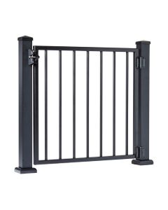 AFCO 100 Series Square Baluster Fixed Gate 36"x42" Black