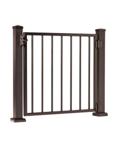 AFCO 100 Series Square Baluster Fixed Gate 36"x36" Bronze
