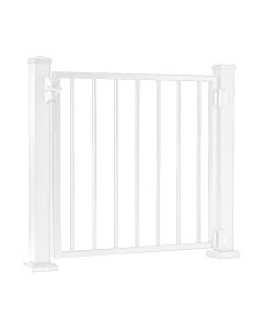 AFCO 100 Series Square Baluster Fixed Gate 36"x36" White