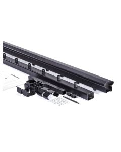 AFCO 100 Series 4' Level Rail Kit Black (Top and Bottom Rail w/ Hardware)
