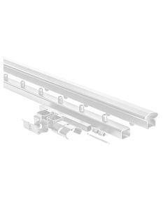 AFCO 100 Series 4' Level Rail Kit White (Top and Bottom Rail w/ Hardware)