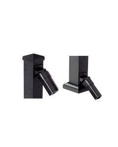 AFCO 300 Series Adjustable Stair Rail Hardware Mounting Kit Black
